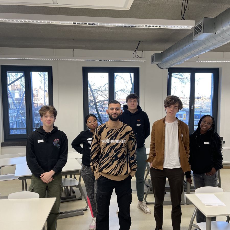 Groepsfoto met de gastondernemer