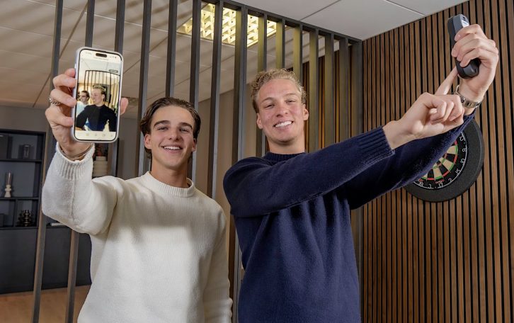 Teun Dieperink (rechts) en Luc Smits van Finex